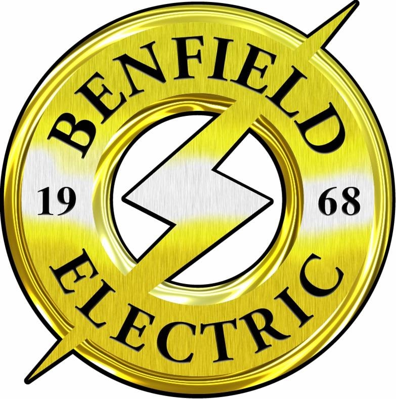 Benfield Electric logo: Representing trust and expertise in electrical services since 1968.